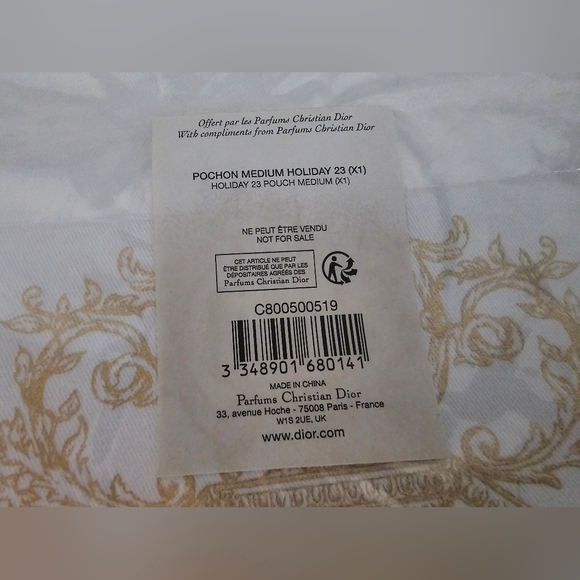 Dior Beauty Limited Edition Holiday Drawstring Pouch- 2023-NEW - Picture 3 of 4